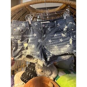 Torrid Star Denim Shorts Size 18